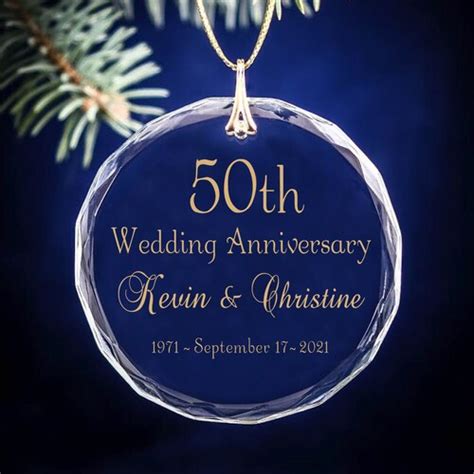 Gold 50th Golden Wedding Anniversary Keepsake Personalized Etsy
