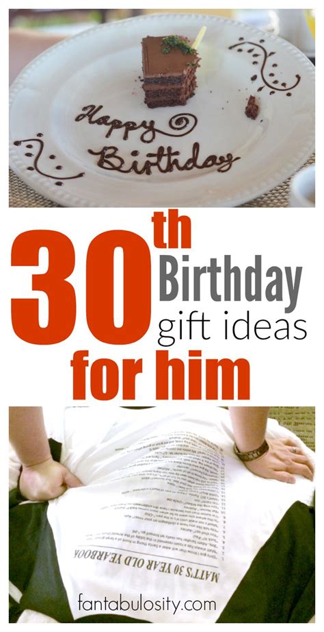 Looking for unique 30th birthday gift ideas? 30th Birthday Gift Ideas for Him | 30th birthday gifts ...