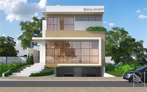 Projeto Autoral Arquitetura Resid Ncia Es Rea Constru D House Styles House Mansions