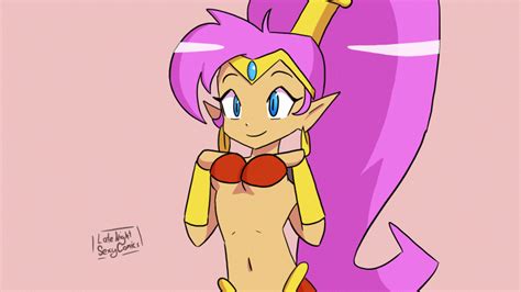 Latenightsexycomics Shantae Shantae Series Animated Animated Girl Blue Eyes Blush