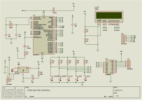 Proteus Pic16f877 Keypad Lcd Unipolar Motor Stepper Y