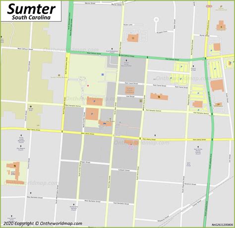 Sumter Map | South Carolina, U.S. | Discover Sumter with Detailed Maps