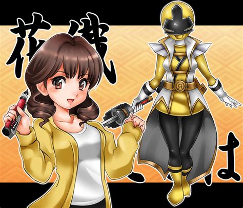 Hanaori Kotoha And Shinken Yellow Super Sentai And More Drawn By