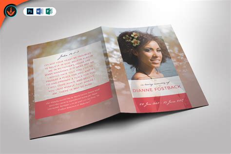 Modern Funeral Program Template Graphic By Seraphimchris · Creative Fabrica