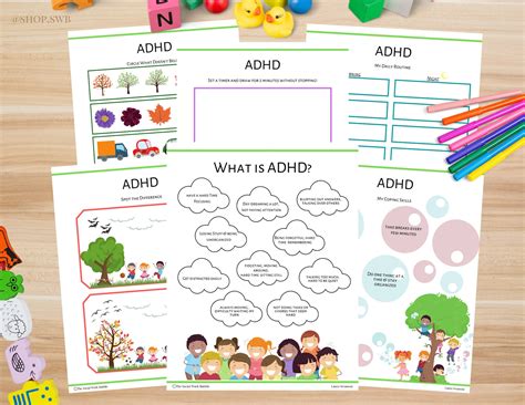 Adhd Play Therapy Worksheets Activity For Kids Mental Health Social