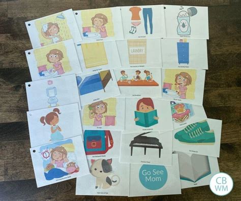 Printable Morning Routine Cards For Kids Babywise Mom
