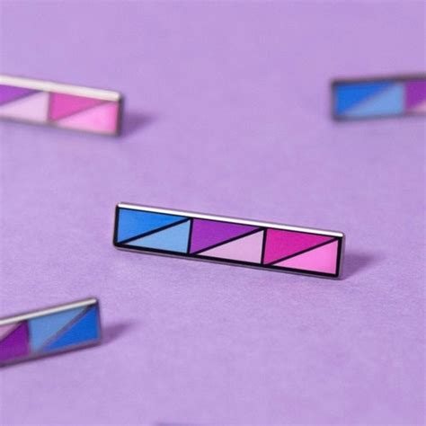 Bisexual Bar Pin Subtle Bi Pride Flag Accessory Lgbt Lesbian Etsy Uk