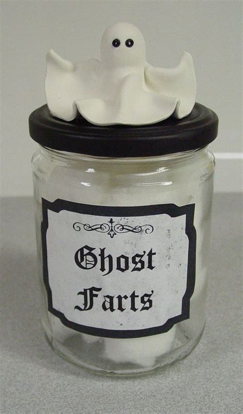 Ghost Farts Halloween Potioncotton Ball Jarbottle Wpolymer Clay