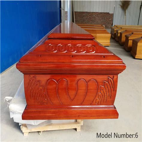 Best Quality Chinese Funeral Coffin Selected Wood Casket China