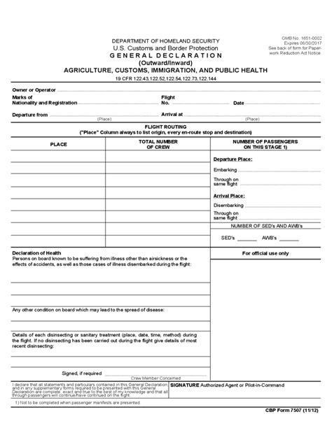 Cbp Travel Form 15 Free Templates In Pdf Word Excel Download