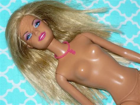 Mattel Barbie Doll Fashionistas Glamour Face Blonde Hair Nude Naked For