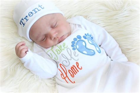 Newborn Boy Coming Home Outfit Baby Boy Hospital Outfit Take Me Home