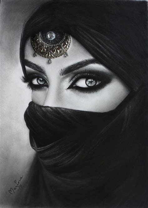 Arabian Women Arabian Beauty Woman Drawing Eye Drawing Arabian Eyes