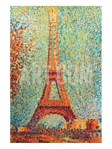The Eiffel Tower Premium Poster By Georges Seurat Eiffel Tower