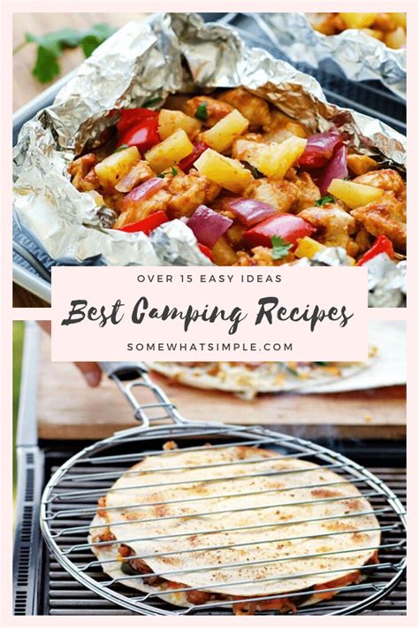 Easy Camping Food Recipes 15 Quick Ideas Food Campfire Food Best