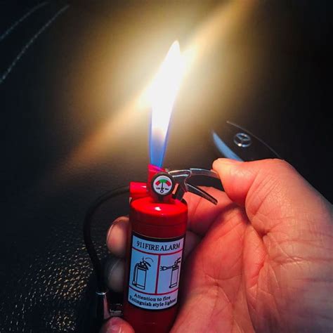 Mini Fire Extinguisher Lighter And Flashlight Noveltystreet