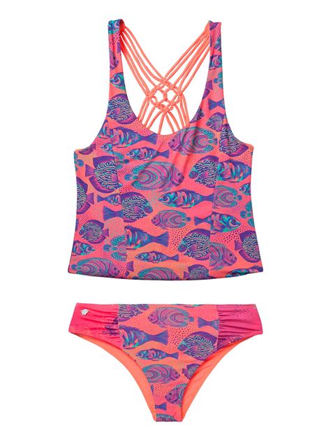 Offcorss Offcorss Big Little Teen Girls Tankini Swimsuit Tops Set