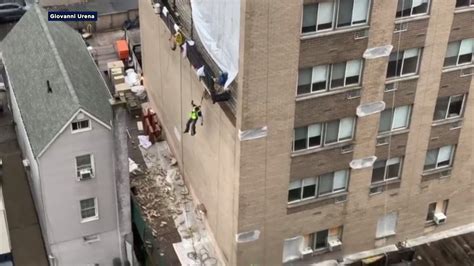 Construction Worker Nearly Hit By Debris Another Dangled From
