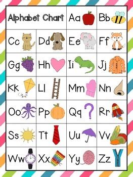 Abc and numbers kids learning book: Rainbow Alphabet Chart in 3 Styles FREEBIE by I Heart My ...