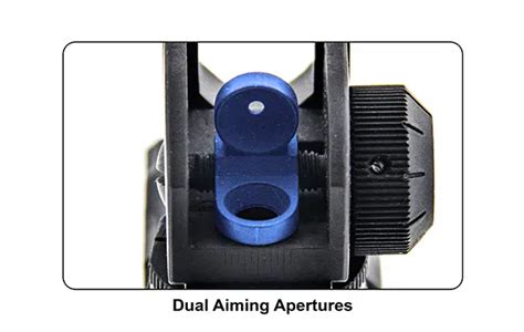 Utg Super Slim Fixed Ar 15 Iron Sight Set Front And Rear