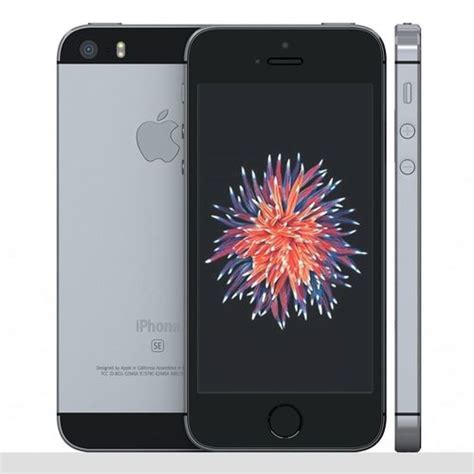 Apple Iphone Se Space Gray 3d Asset Cgtrader