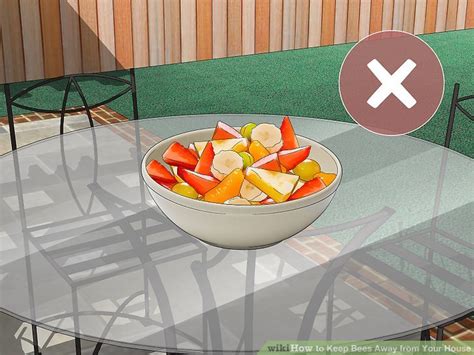 Slice up as many cucumber peels as needed and scatter them across your garden floor. Simple Ways to Keep Bees Away from Your House: 12 Steps