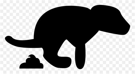 Dog Pooping Silhouette At Getdrawings Dog Poop Icon Mammal Animal Hd