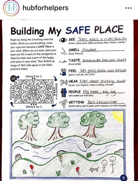 Creating A Safe Place Adolescent Therapy Social Emotional Activities