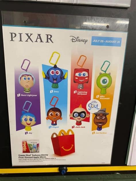 Mcdonalds Happy Meals Featuring Pixar Characters The