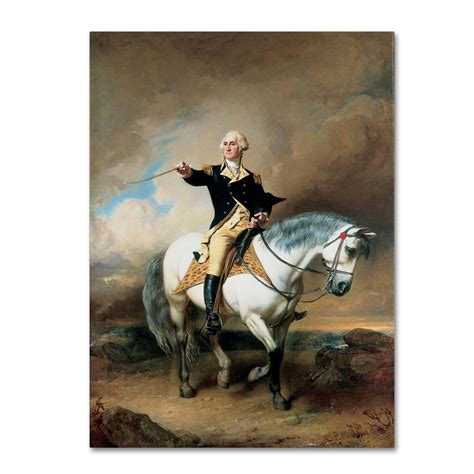Portrait Of George Washington Painting Print On Wrapped Canvas Canvas Art Painting Prints