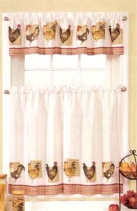 In which case plaques, paper towel holders, and plate sets make for excellent. NEW SETS CHICKEN / ROOSTER KITCHEN CURTAINS & VALANCES