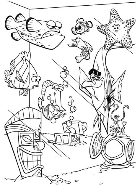 We have selected the best free finding nemo coloring pages to print out and color. Finding Nemo Fish Tank Coloring Page - NetArt