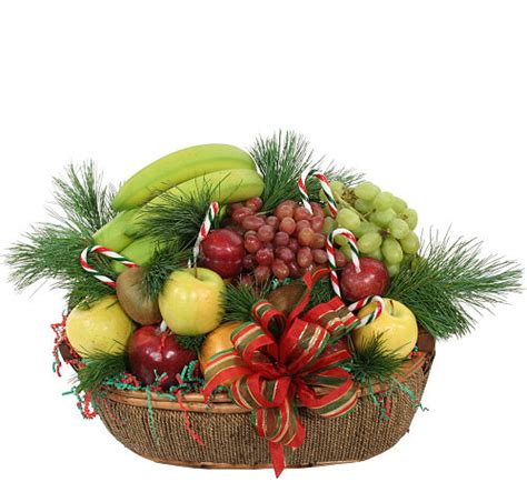 Assorted Christmas Fruit Basket Cf14aa • Canada Flowers