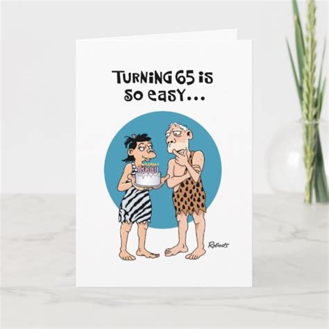 Humorous 65th Birthday Greeting Card