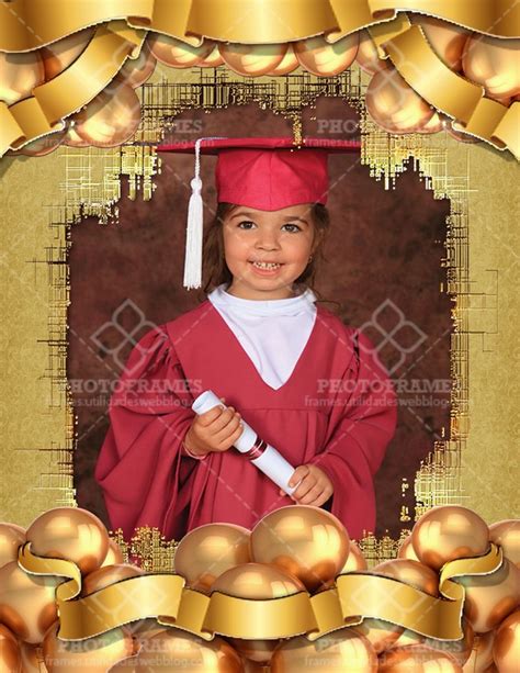 Marco Para Fotos De Graduación De Color Dorado Photo Frames