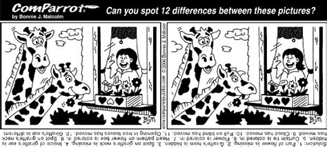 Comparrot Spot The Differences Puzzles Spot The Difference Puzzle