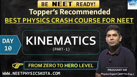 Kinematics Part 1 L 10 Neet Physics Crash Course Ncert Physics