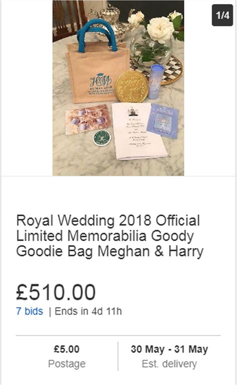 Royal Wedding Guest Sells Prince Harry And Meghan Goody Bag For £21400 On Ebay Birmingham Live