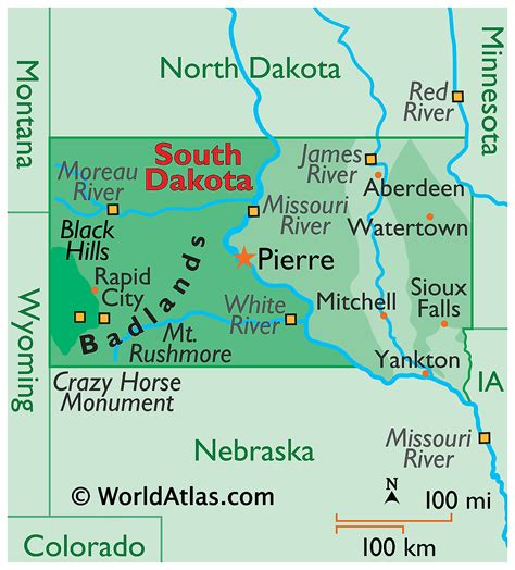 South Dakota Maps & Facts - World Atlas