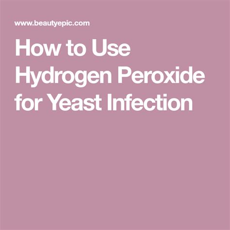 A hydrogen peroxide bath can also mitigate candida infection. How To Treat Yeast Infection With Hydrogen Peroxide ...