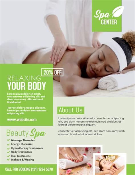 Spa Center Ad Template Postermywall