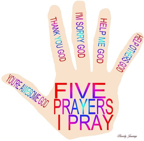 It's based on selected scriptures and teachers younger. PRAYER HAND. Five Prayers I Pray, worded for preschoolers ...