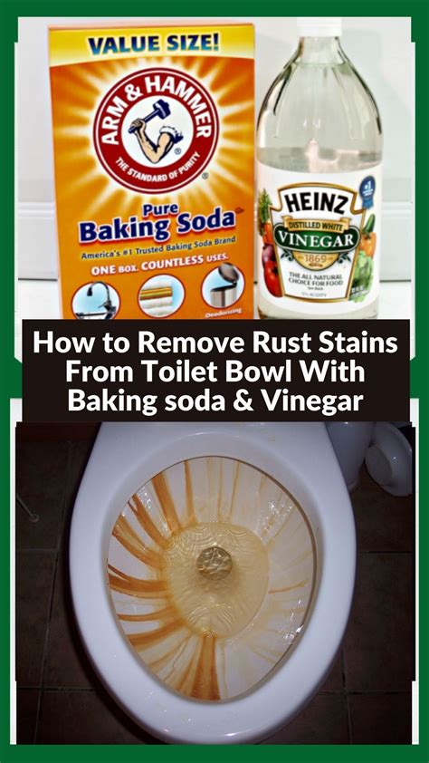 How To Remove Rust Stains From The Toilet Bowl With Vinegar And Baking