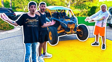 I Surprised Faze Rug And Brawadis With A New Car Youtube