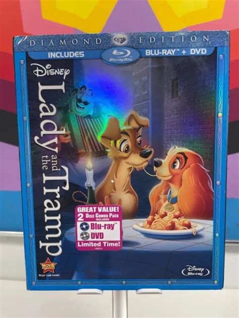 Lady And The Tramp Blu Ray Dvd Diamond Edition Wslipcover Disney