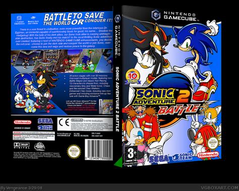 Sonic Adventure 2 Battle Gamecube Box Art Cover By Vengeance