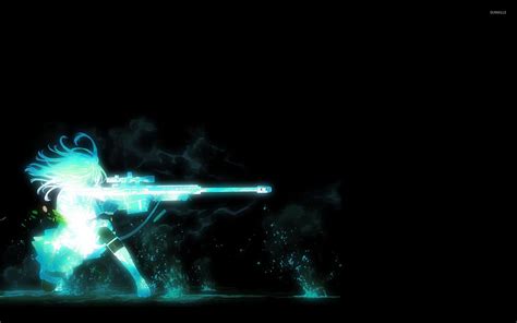 Anime Girl With Sniper Wallpapers Wallpaper Cave