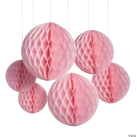 Light Pink Hanging Honeycomb Decorations Oriental Trading