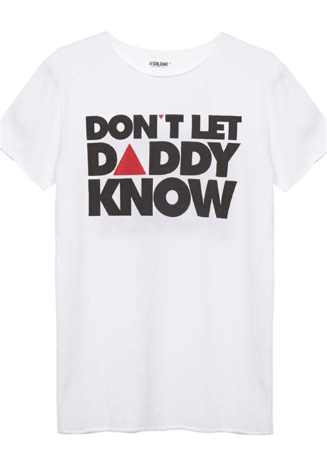 Classic White T Shirt Don T Let Daddy Know Shop Dldk Webshop Don T Let Daddy Know Shop