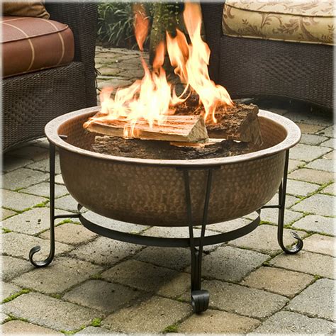 Apr 14, 2020 · the cost of a wood fire pit varies depending on the specifics such as the type of stone or brick on the outside of the fire pit. CobraCo Vintage Copper Wood Burning Fire Pit & Reviews ...